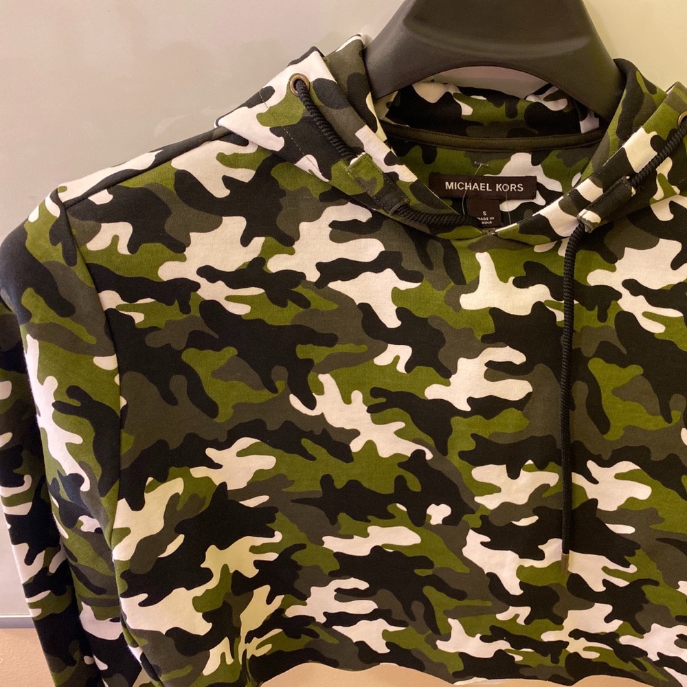 Michael Kors crops top hoodie - camo!